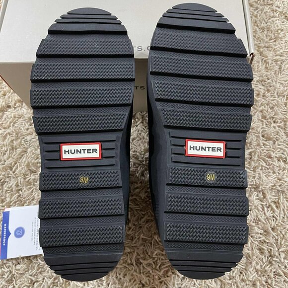 Hunter Women's Askern Waterproof Slip-On Booties Shoes Black, Size 9M (New) - Picture 10 of 15